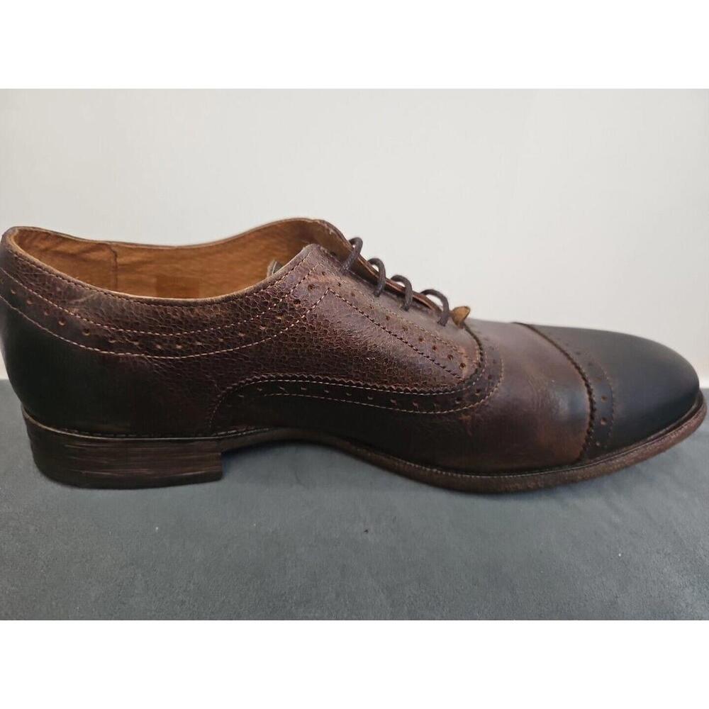 Robert Wayne Men's Oxford Shoes 13D Brown Leather Colorado Cap Toe - Picture 6 of 10